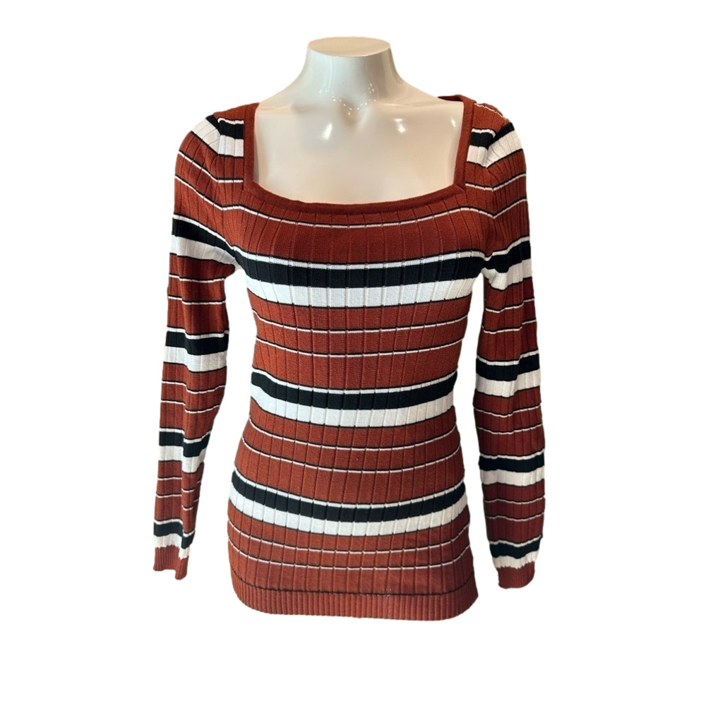 L.A. ⭐️ Knit  Collection long sleeve shirt ribbed size 1X stretchy